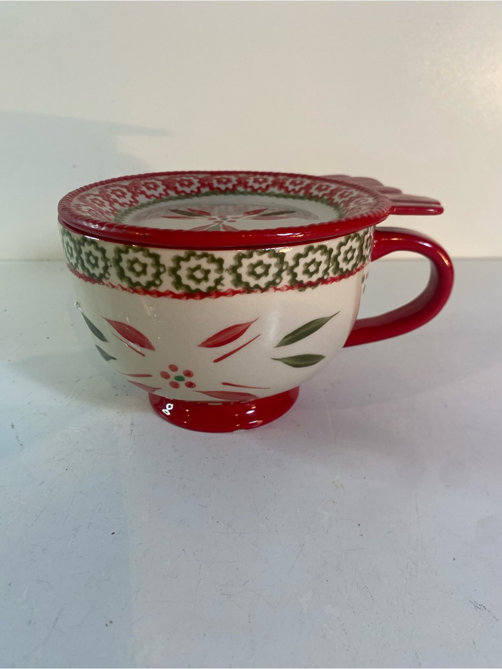 Temp-tations By Tara Old World Pattern Soup Mug With A Seal The Meal Lid
